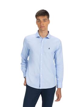 El Pulpo Camisa Pata De Gallo Oxford Azul Celeste