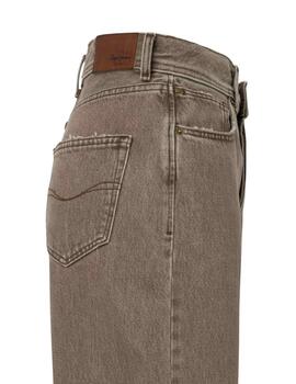 Pepe Jeans Pantalones Barrel Jeans Uhw Aged Earth