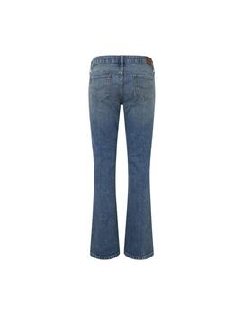 Pepe Jeans Pantalones Flare Jeans Lw Embro Denim