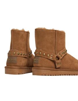 Pepe Jeans Botas Diss Biker W Cognac Brown