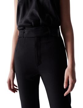 Salsa Pantalón Chino Cropped Slim Negro