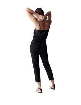 Salsa Pantalón Chino Cropped Slim Negro