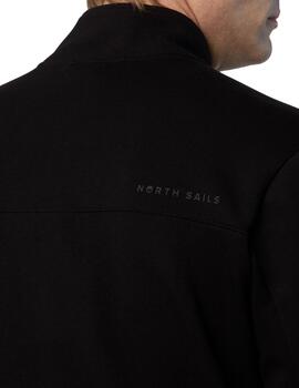 North Sails Full Zip  Sweatshirt W/Logo  Black