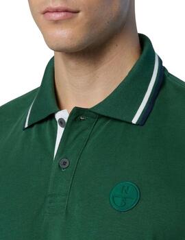 North Sails Polo Long Sleeve W/Logo  Green