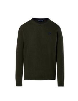 North Sails Crewneck 12Gg Knitwear  Forest Green