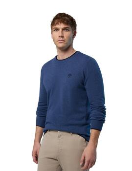 North Sails Crewneck 12Gg Knitwear  China Blue Mel