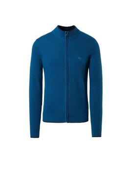 North Sails Full Zip 7Gg Knitwear  Water Green