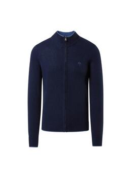 North Sails Full Zip 7Gg Knitwear  Navy Blue