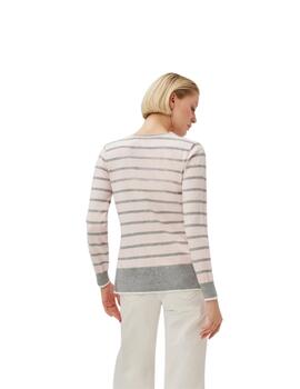 Leo & Ugo Top Light Pink/Mel Grey