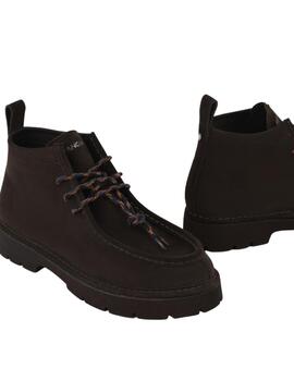 Panchic Bota P99 Ankle Boot Suede Ebony