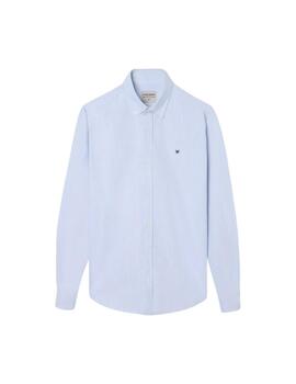 Silbon Camisa Sport Oxford Multirayas Azules