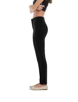 Oky Pantalón Zass Plana Stretch  Negro-0