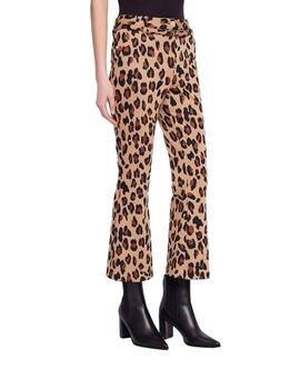 Gaudi Pantalone Lungo Color  Animalier Tan-Black