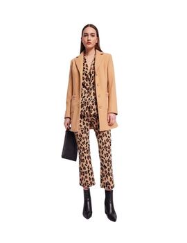 Gaudi Pantalone Lungo Color  Animalier Tan-Black