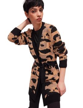 Gaudi Cardigan M/L Color  Animalier Tan-Black-