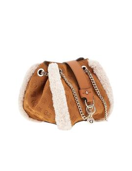 Guess Bolso Davika Convertible Crossbody Cognac