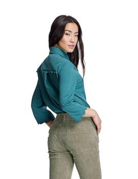 Alba Conde Pantalon Verde Seco