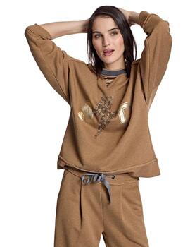 Alba Conde Jersey Camel