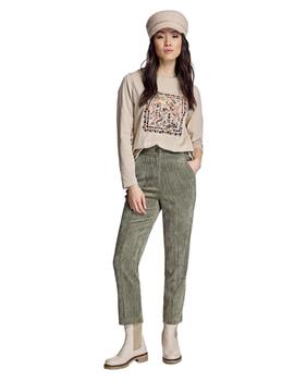 Alba Conde Pantalon Verde Seco