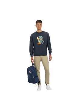 El Pulpo Sudadera Estampado Elpulpo Snowboard Azul