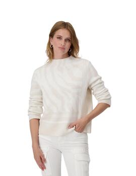 Monari Pullover Off-White Pattern