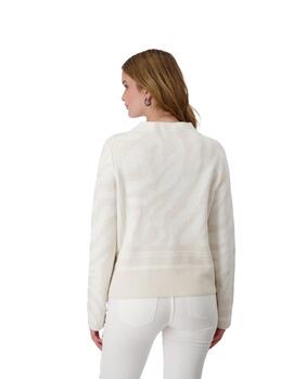 Monari Pullover Off-White Pattern