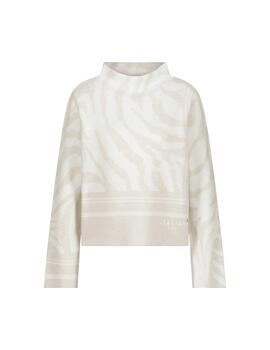 Monari Pullover Off-White Pattern