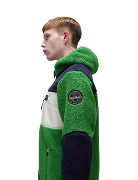 Napapijri Sudadera YUPIK FZ 3 GREEN KELLY