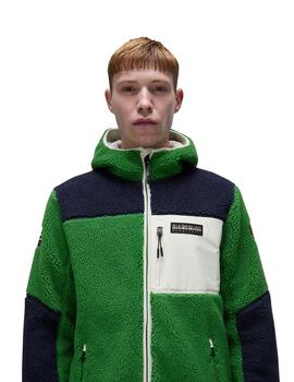 Napapijri Sudadera YUPIK FZ 3 GREEN KELLY