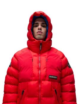 Napapijri Chaqueta A-MOESA PUF RED GOJI