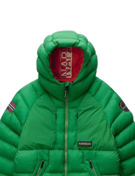 Napapijri Chaqueta A-MOESA PUF GREEN KELLY