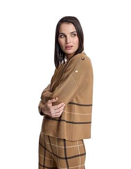 Alba Conde Jersey Camel