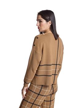 Alba Conde Jersey Camel