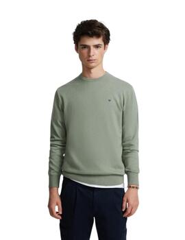 Silbon Jersey Liso Cuello Redondo Verde