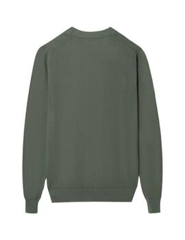 Sibon Cardigan Clasico Liso Verde