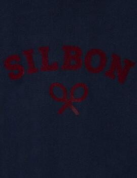 Silbon Jersey Cuello Caja Raquetas Azul Marino