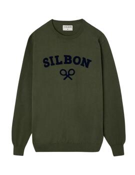 Silbon Jersey Cuello Caja Raquetas Verde