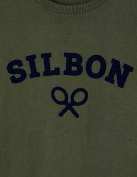 Silbon Jersey Cuello Caja Raquetas Verde