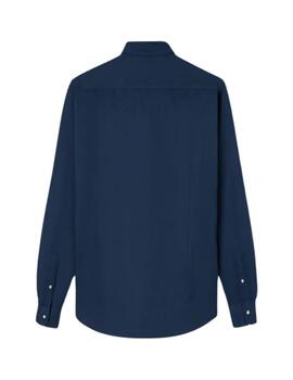 Silbon Camisa Sport Lisa Micropique Azul Marino