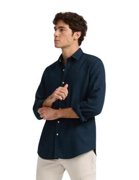 Silbon Camisa Sport Lisa Structure Azul Marino