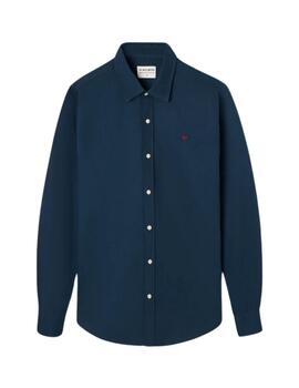 Silbon Camisa Sport Lisa Structure Azul Marino