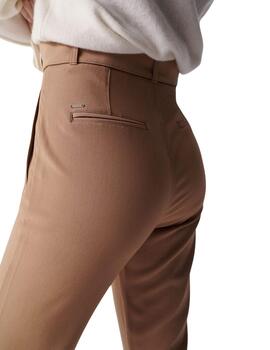 Salsa Pantalón Chino Cropped Slim Beige