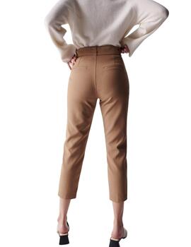 Salsa Pantalón Chino Cropped Slim Beige