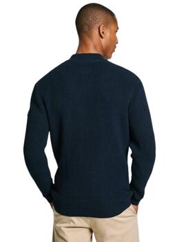 Pepe Jeans Punto Dean Mock Neck Dulwich Blue