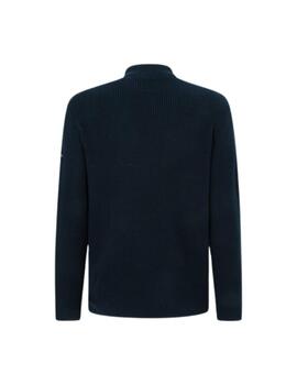 Pepe Jeans Punto Dean Mock Neck Dulwich Blue