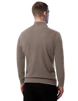 North Sails Half Zip 12Gg Knitwear  Fossil Melange