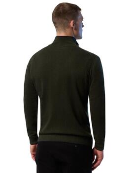 North Sails Half Zip 12Gg Knitwear  Forest Green