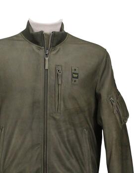 Blauer Leather Baldwin Verde Pigna