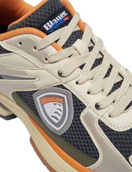 Blauer  Sneaker Cream/Dark Grey