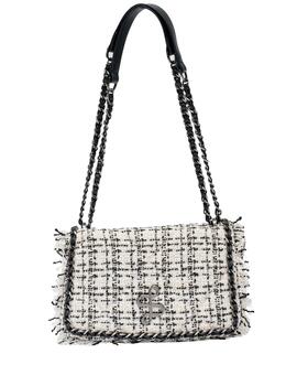 SALSA JEANS BOLSO DE TWEED CON BRILLO Perla